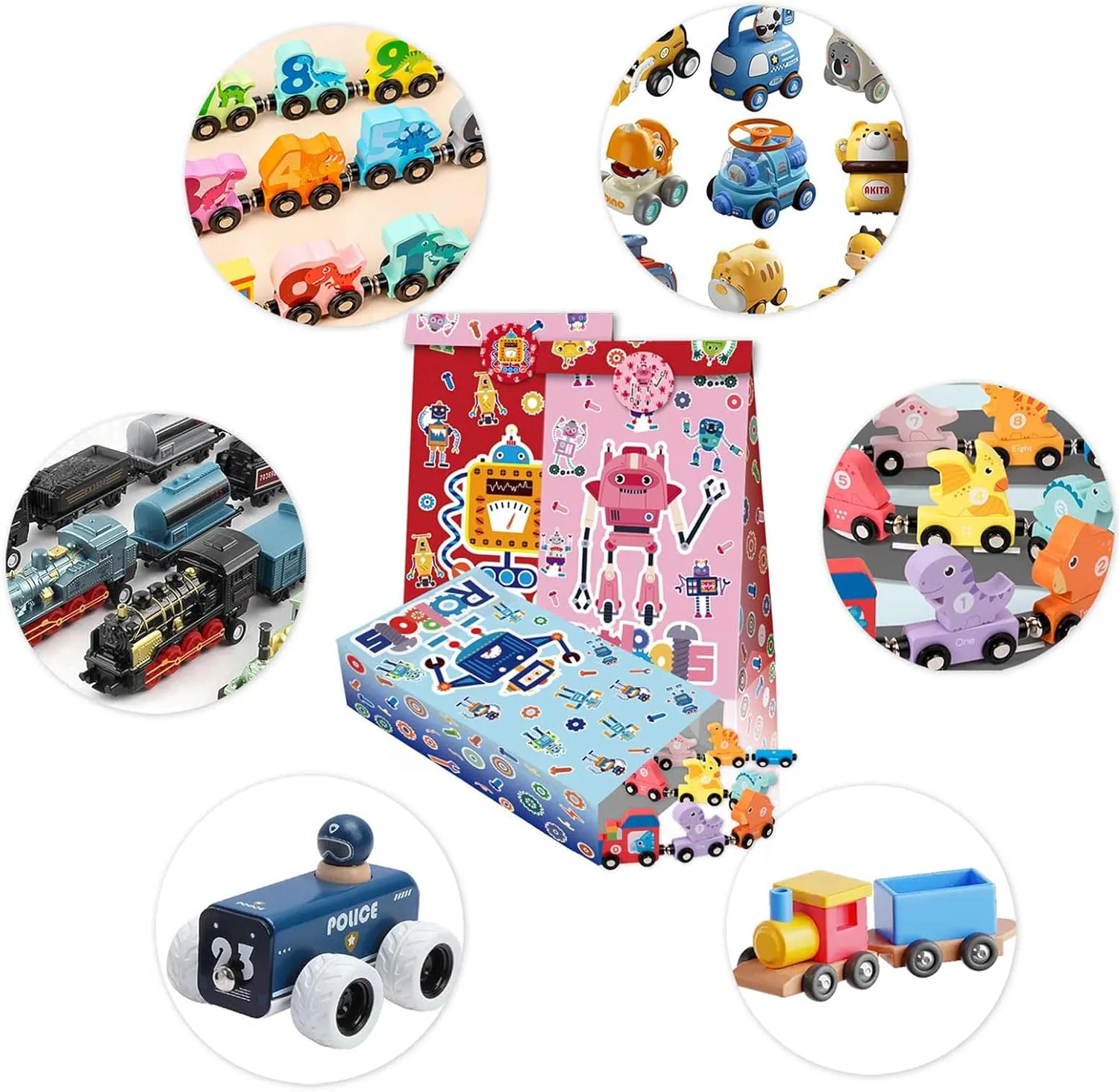 12 PCSロボットテーマ紙袋(チャート2) 12 PCSロボットテーマ紙袋(チャート2)