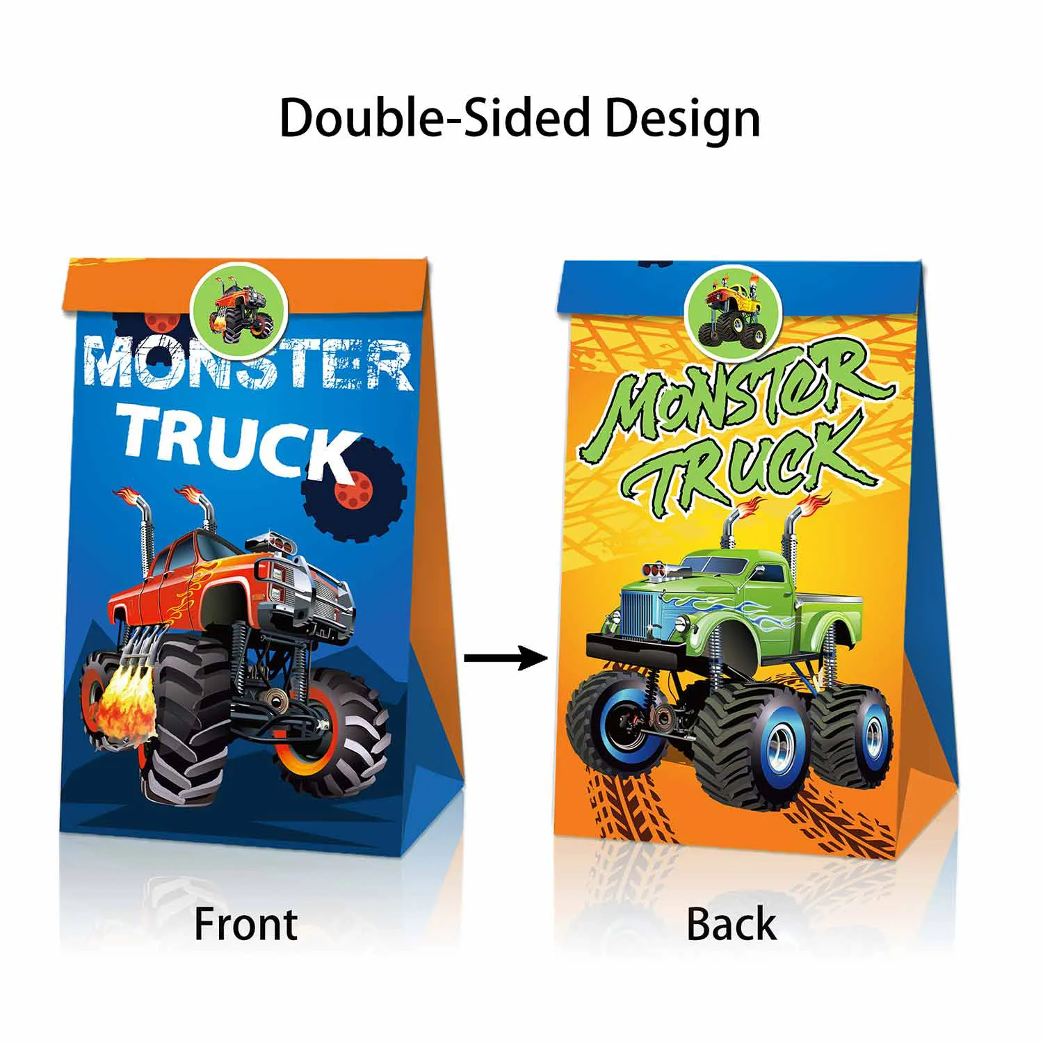 12 PCS Racing Car Themed Candy Paper Bags for kids(Diagram2) 12 PCS Racing Car Themed Candy Paper Bags for kids(Diagram2)