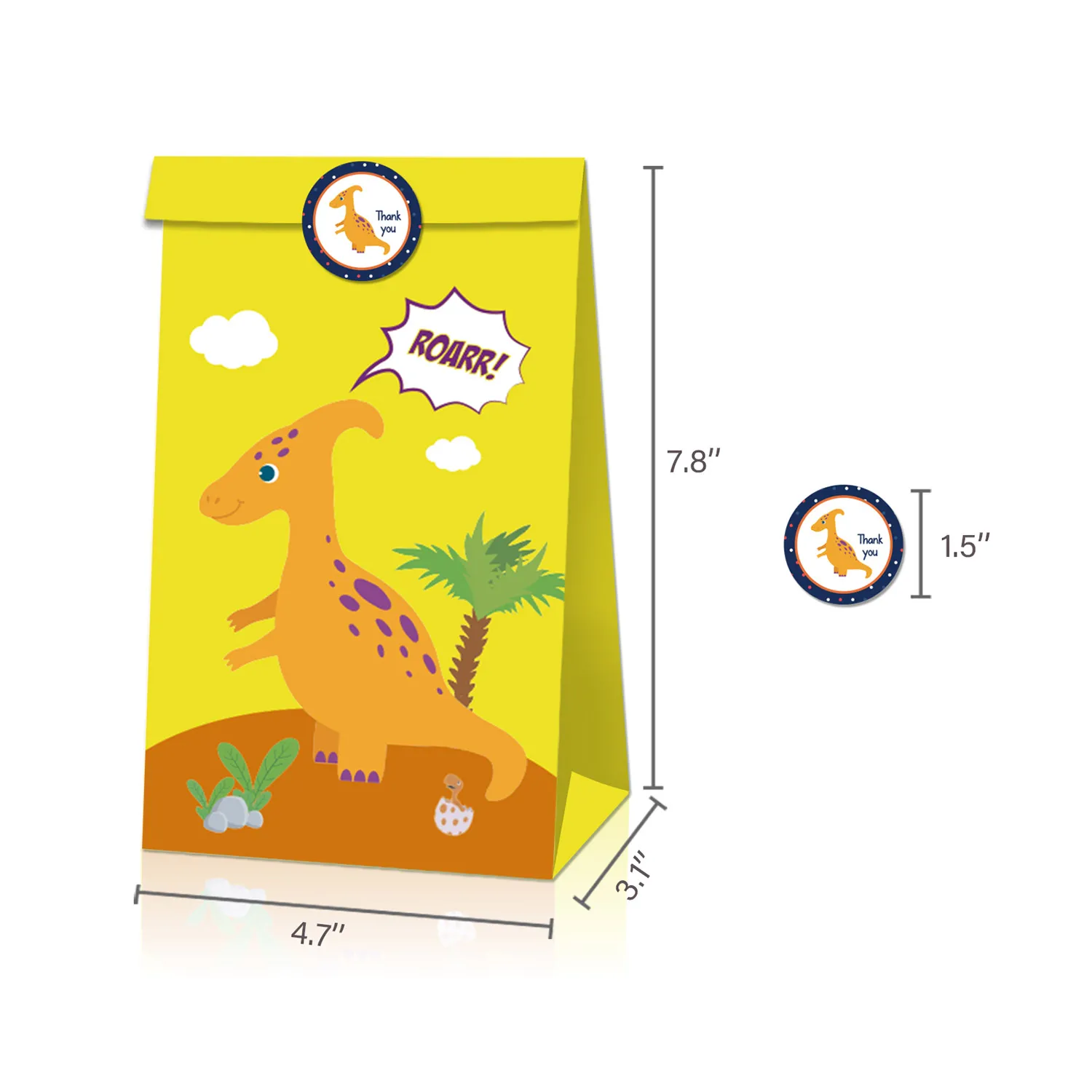 12 PCS Dinosaur Pattern Gift Bag(Diagram1) 12 PCS Dinosaur Pattern Gift Bag(Diagram1)