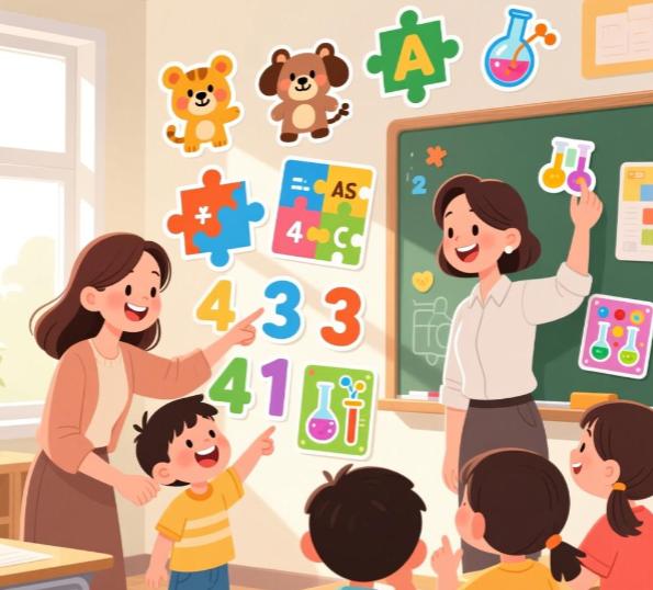 互动教育贴纸在家长和老师中引发热潮,将学习与游戏完美结合