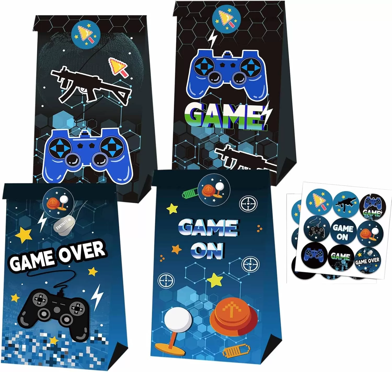 12 PCS Game Controller Loot Bags