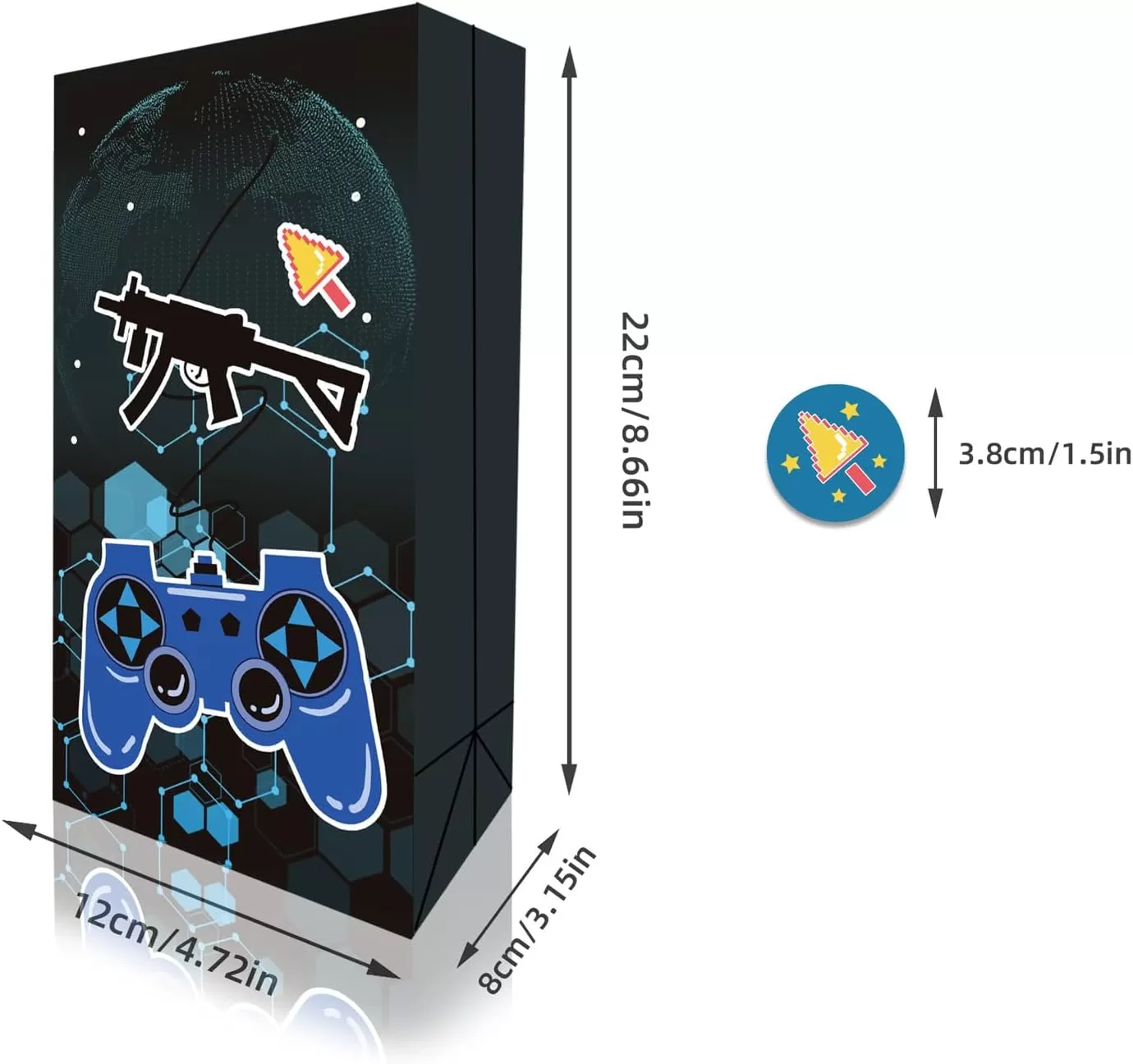 12 PCS Game Controller Loot Bags(Diagram1) 12 PCS Game Controller Loot Bags(Diagram1)