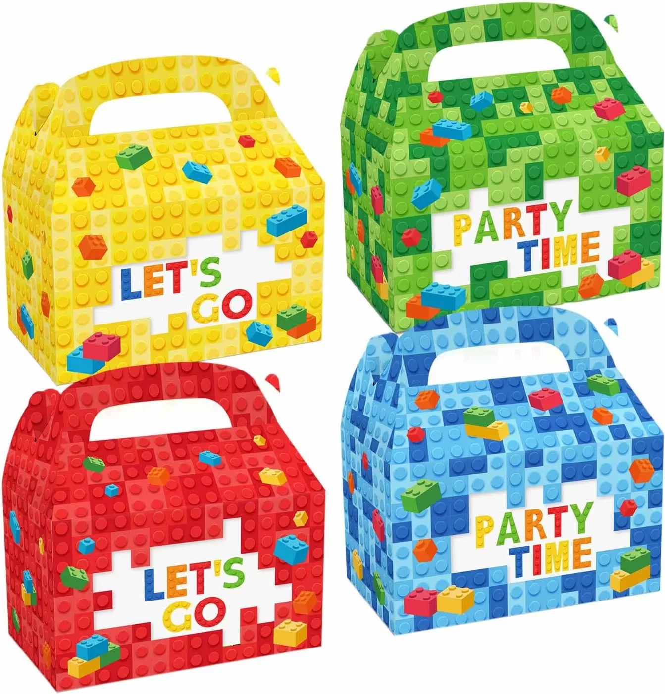 12 PCS Building Blocks Party Treat Boxes