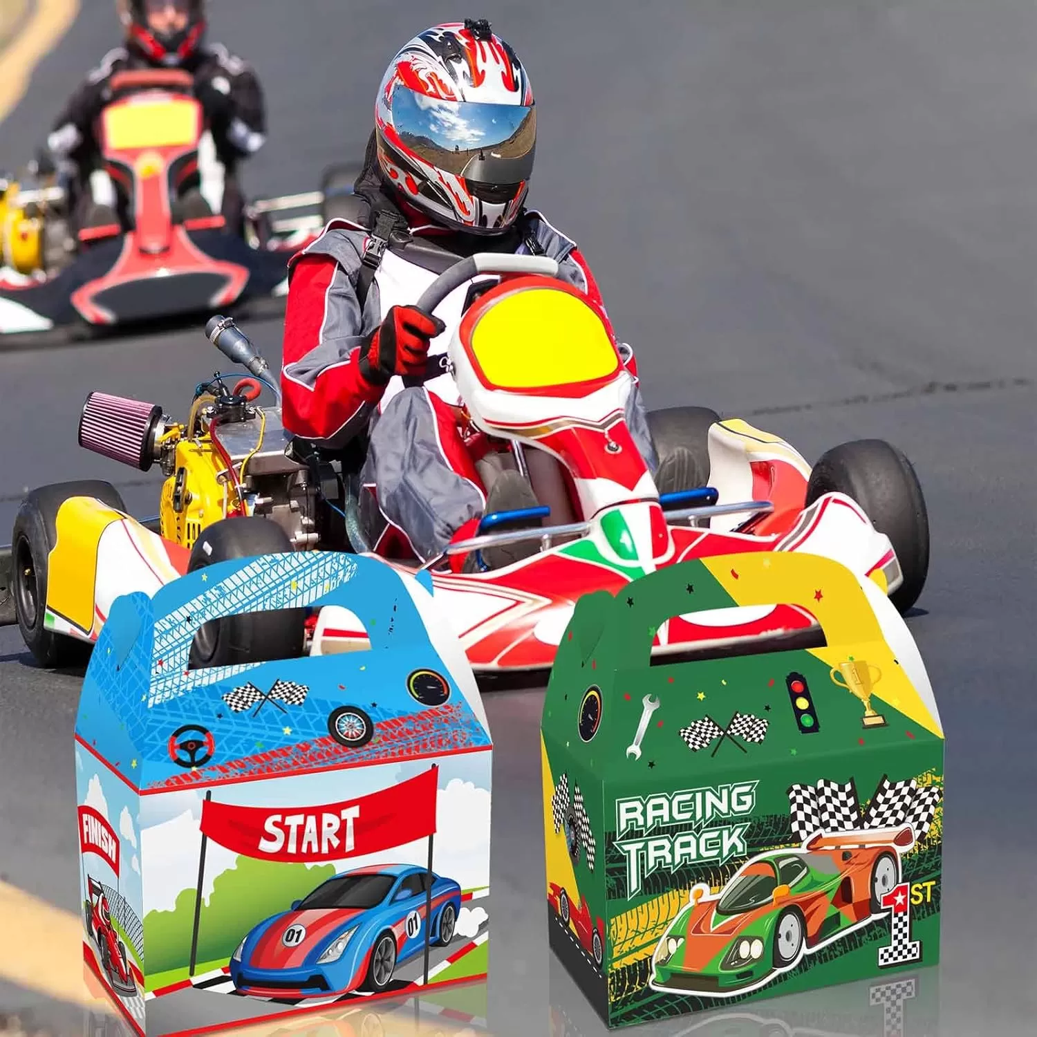 12 PCS Racing Car Paper Boxes(Diagram3) 12 PCS Racing Car Paper Boxes(Diagram3)