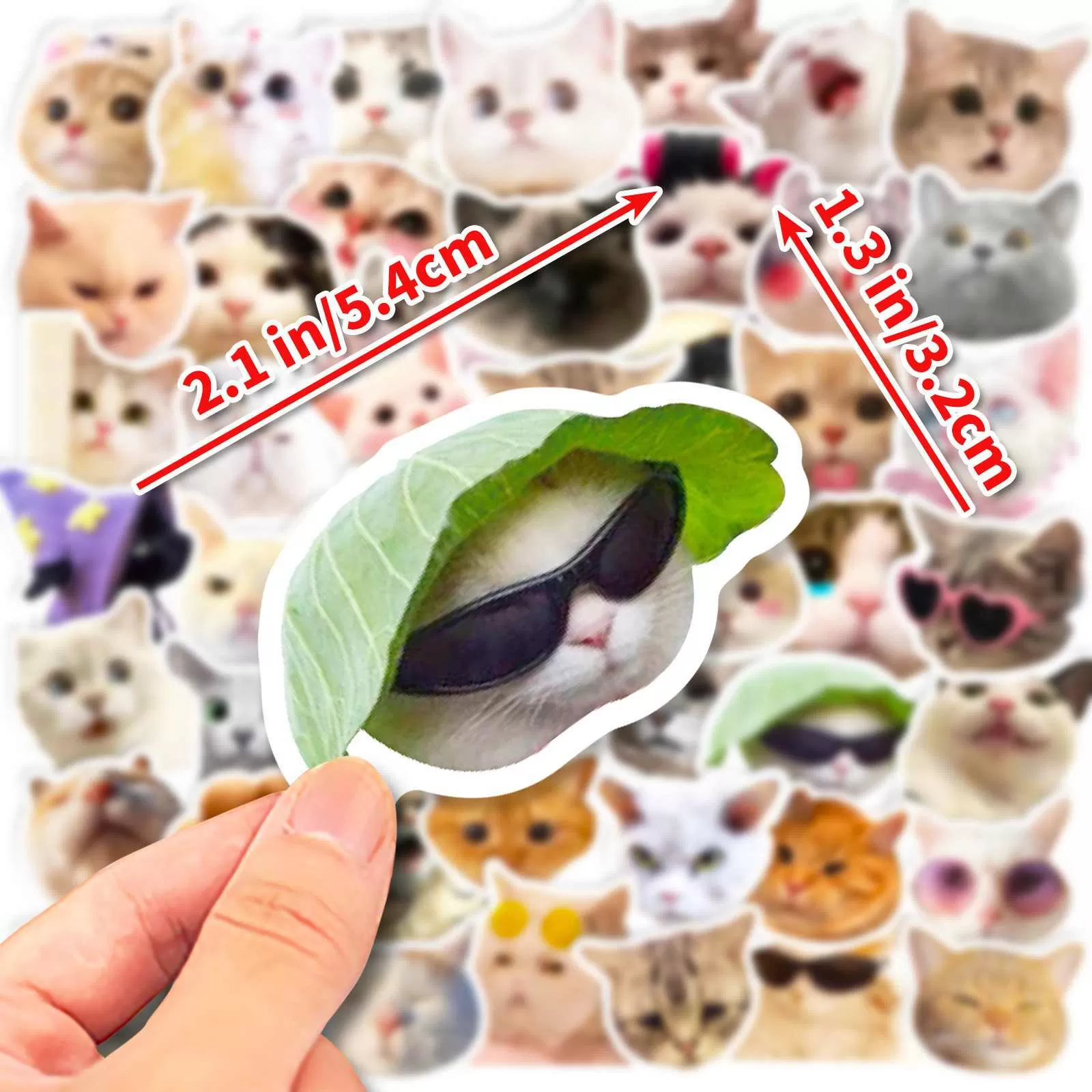 JIELEN 100 PCS可爱猫贴纸包(图表2) JIELEN 100 PCS可爱猫贴纸包(图表2)